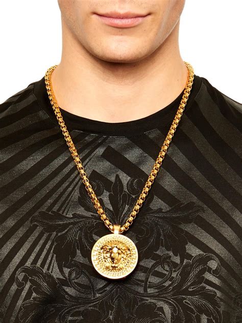 necklace versace|versace necklace for men.